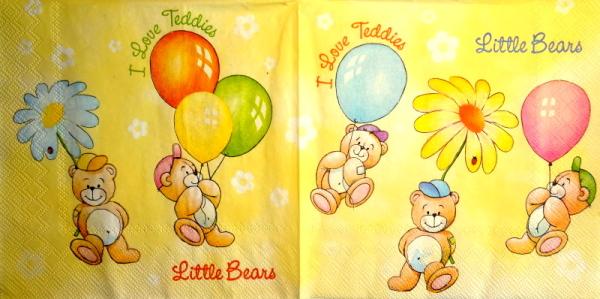 128 Teddy - 3-lagig (gelb) - Daisy